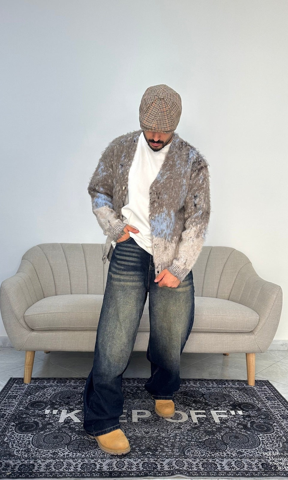 Denim baloon dark blue tiger