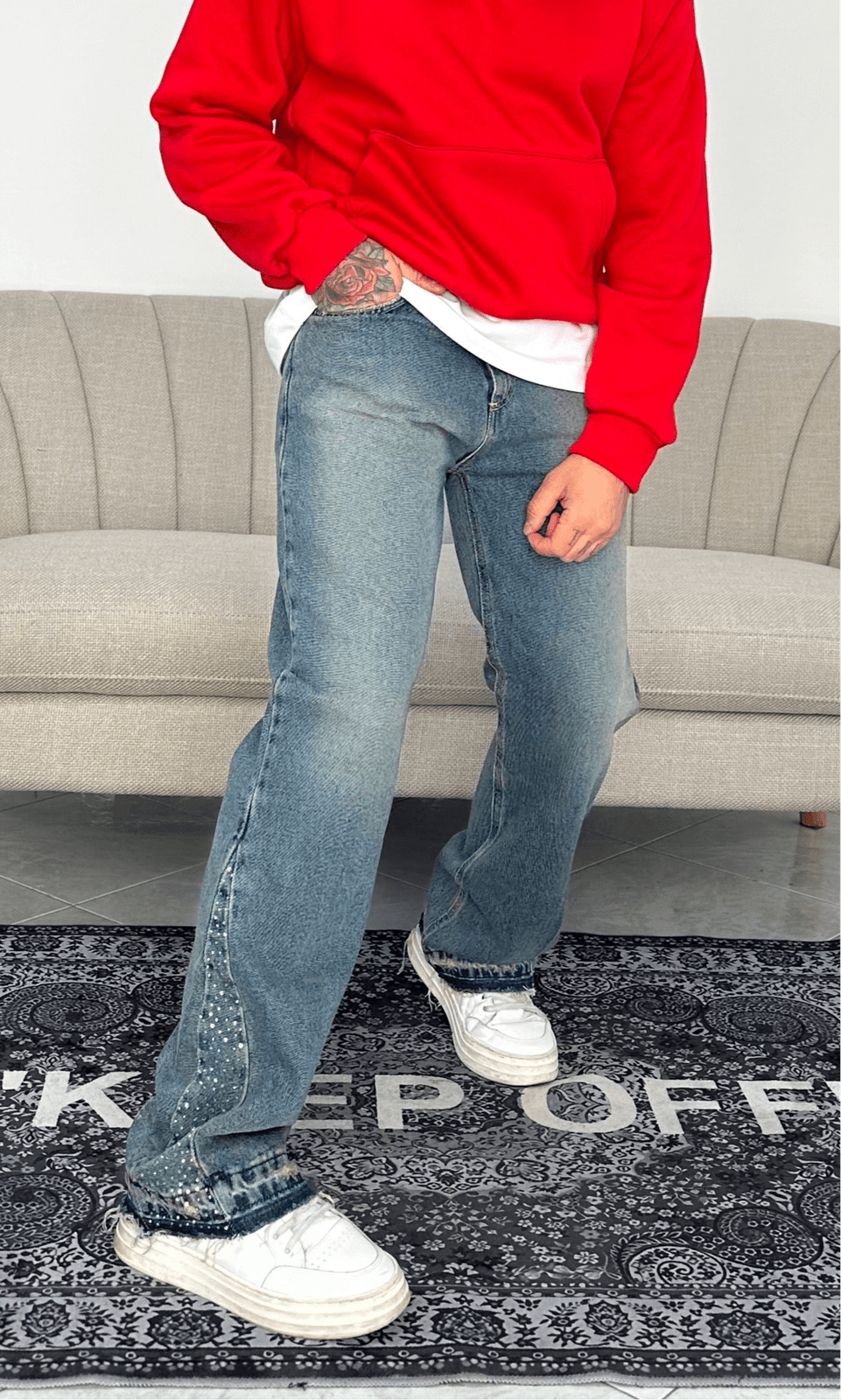 Denim Flare sand Diamond