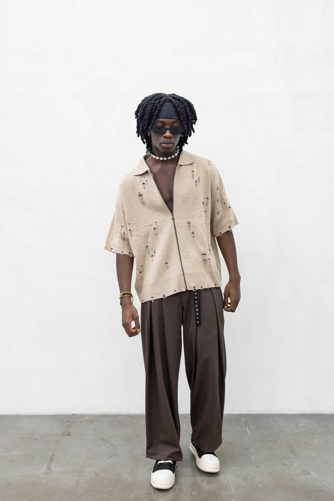 Cardigan Half Broken Beige Tokyo