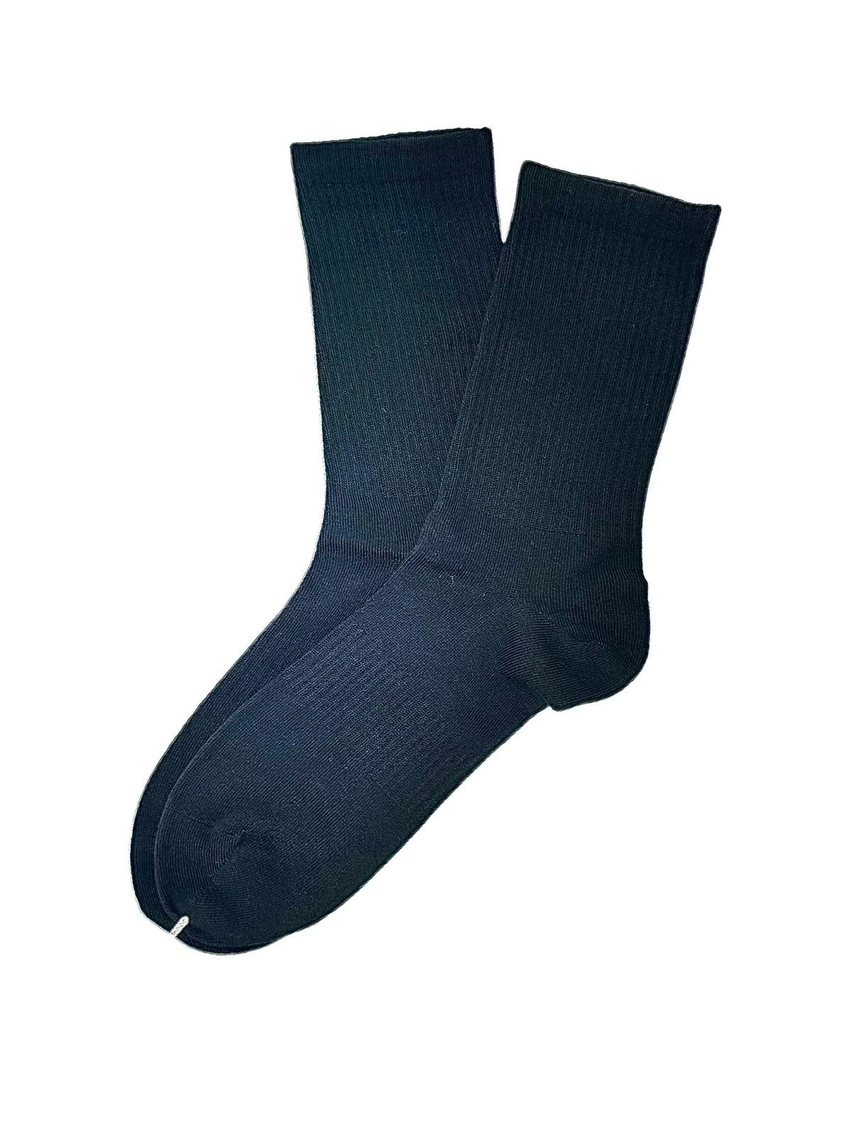 Calzino a coste clean black