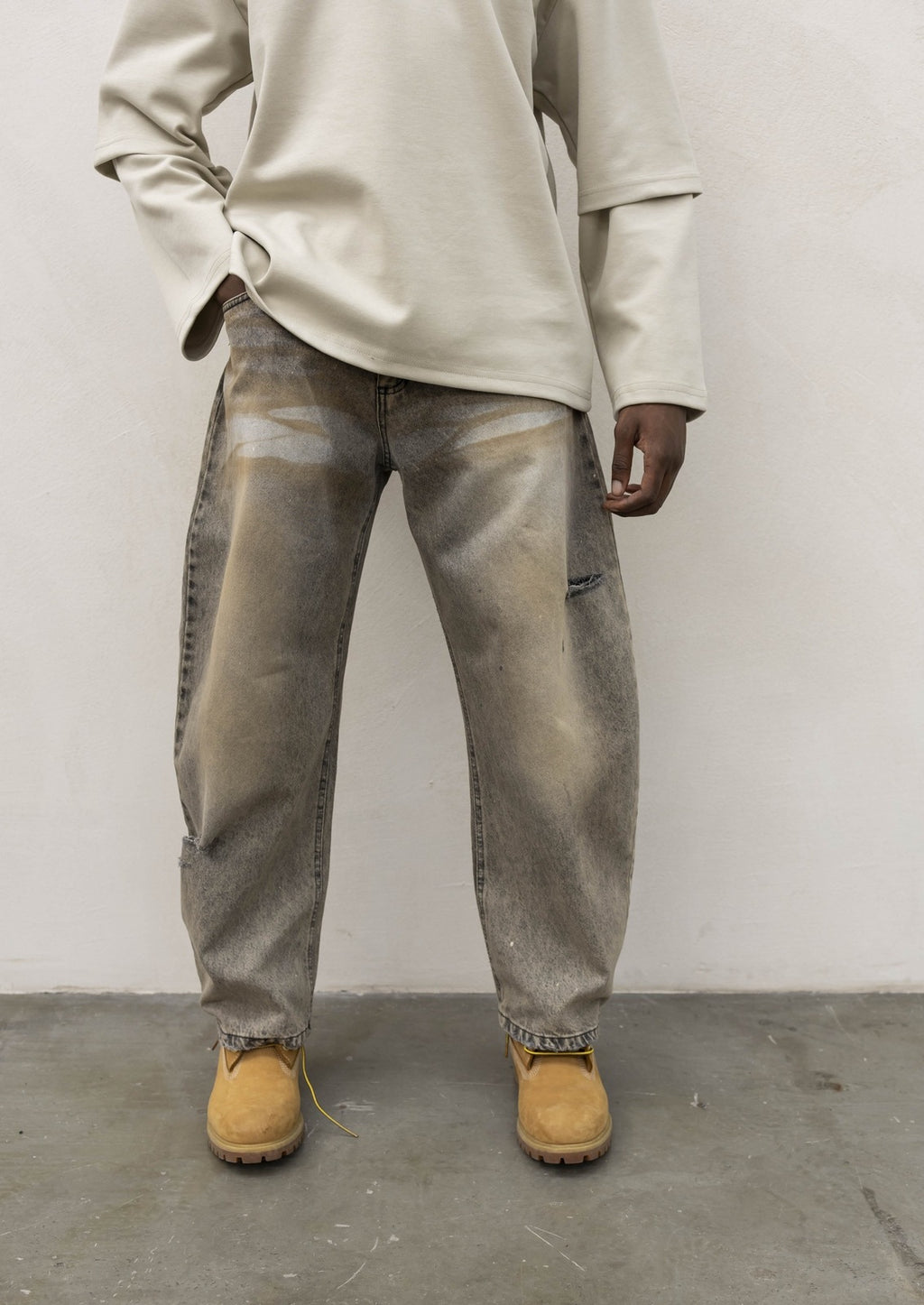 Denim baloon sand grey present day