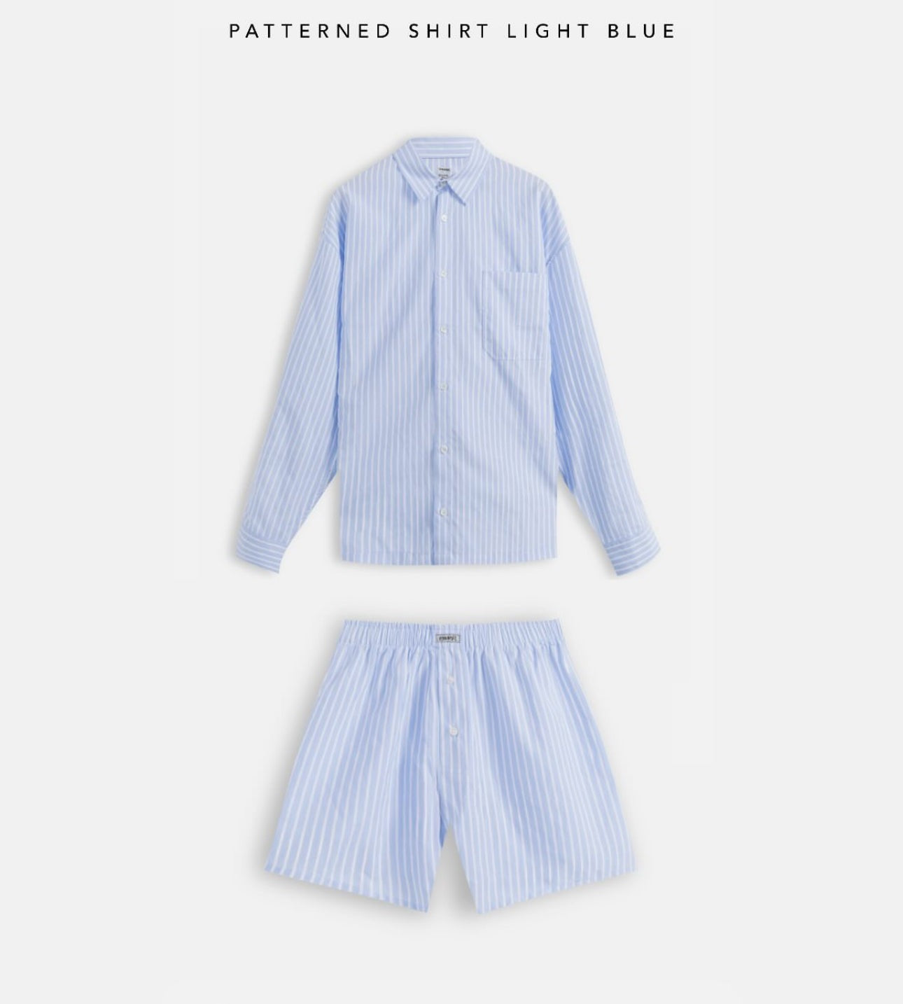 Coordinato boxer azul minimal