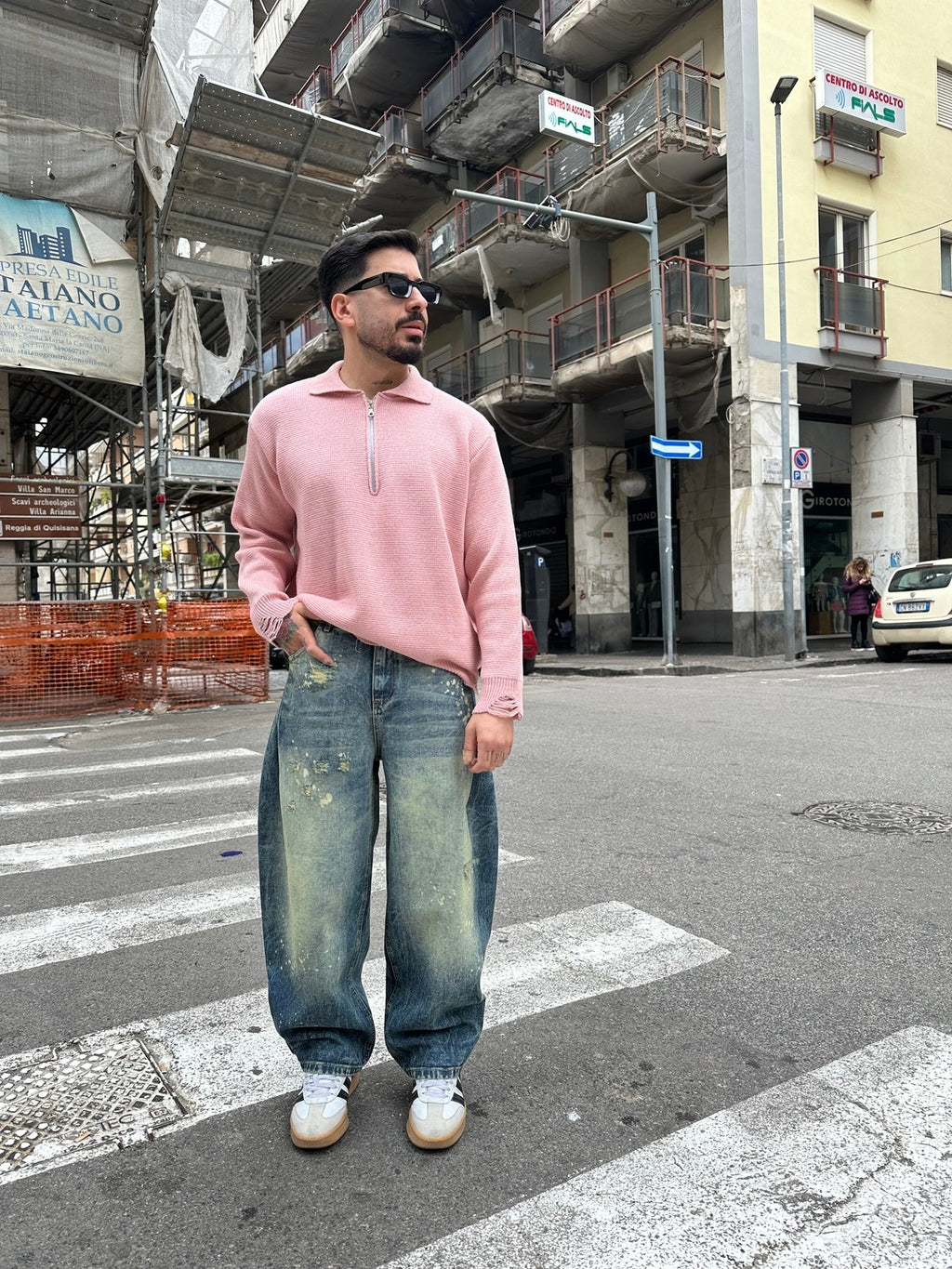 Denim baloon dark blue sand