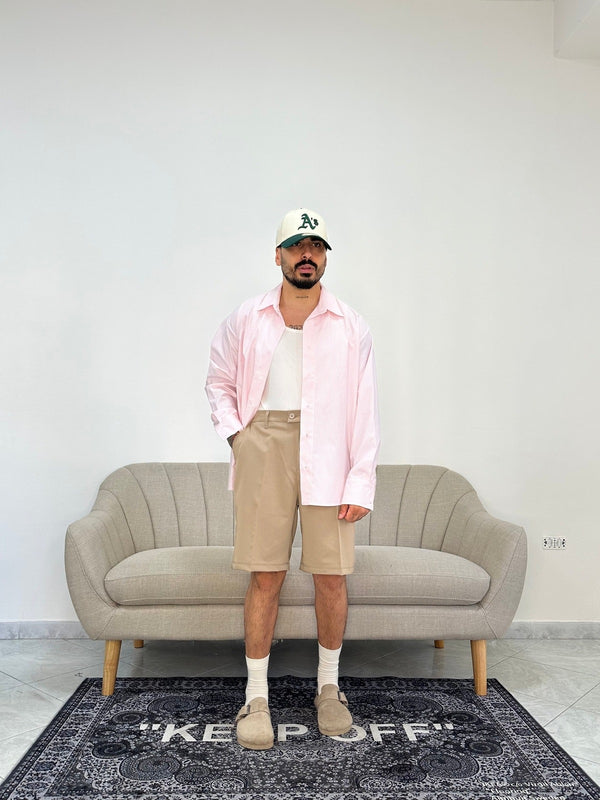 Camicia mille righe pink Tokyo