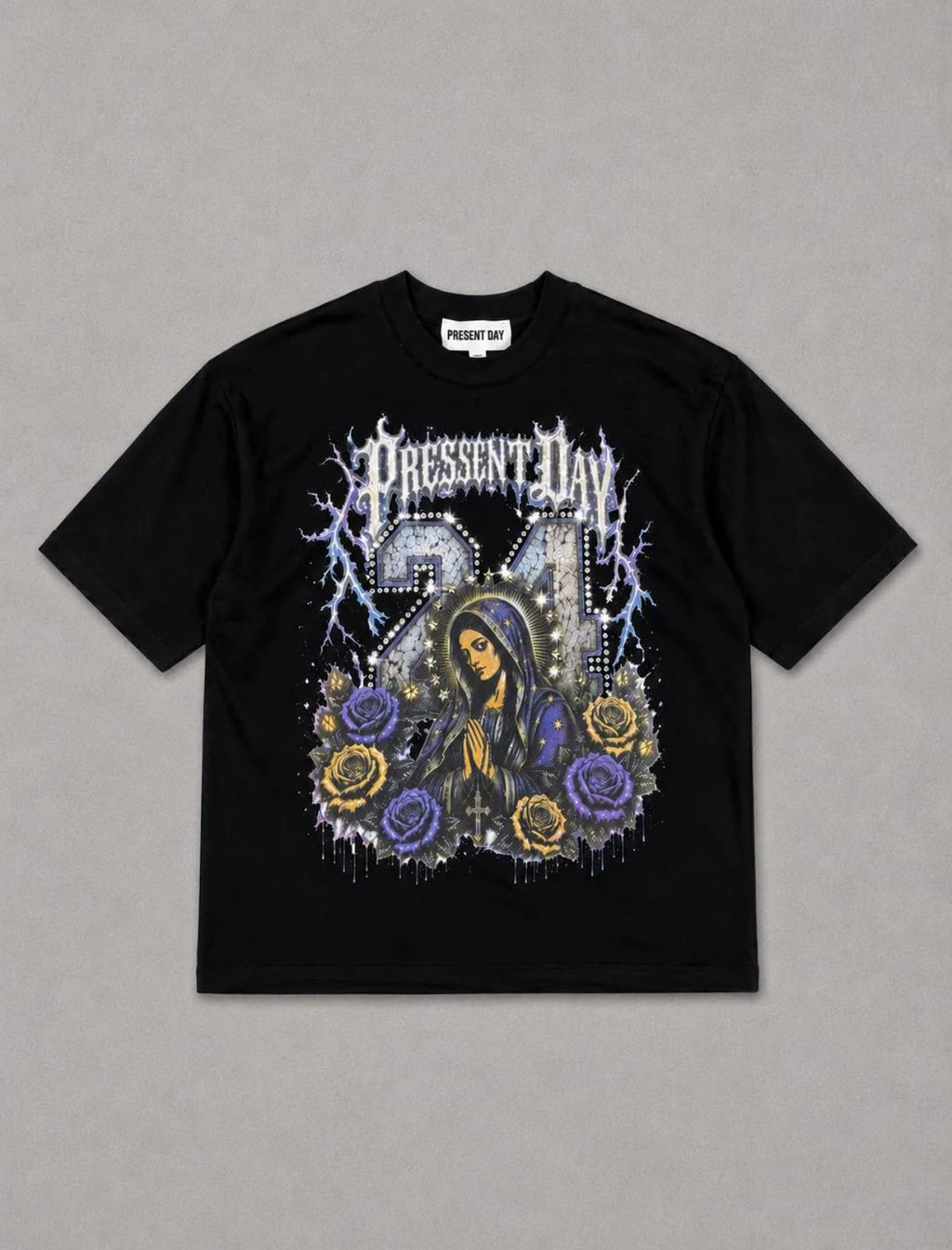 T-shirt santa madre Diamond black Present day