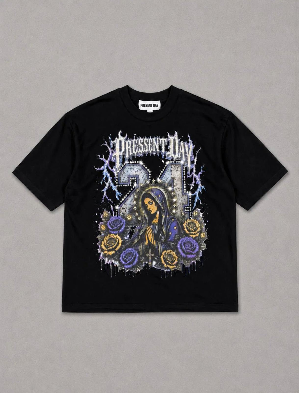 T-shirt santa madre Diamond black Present day