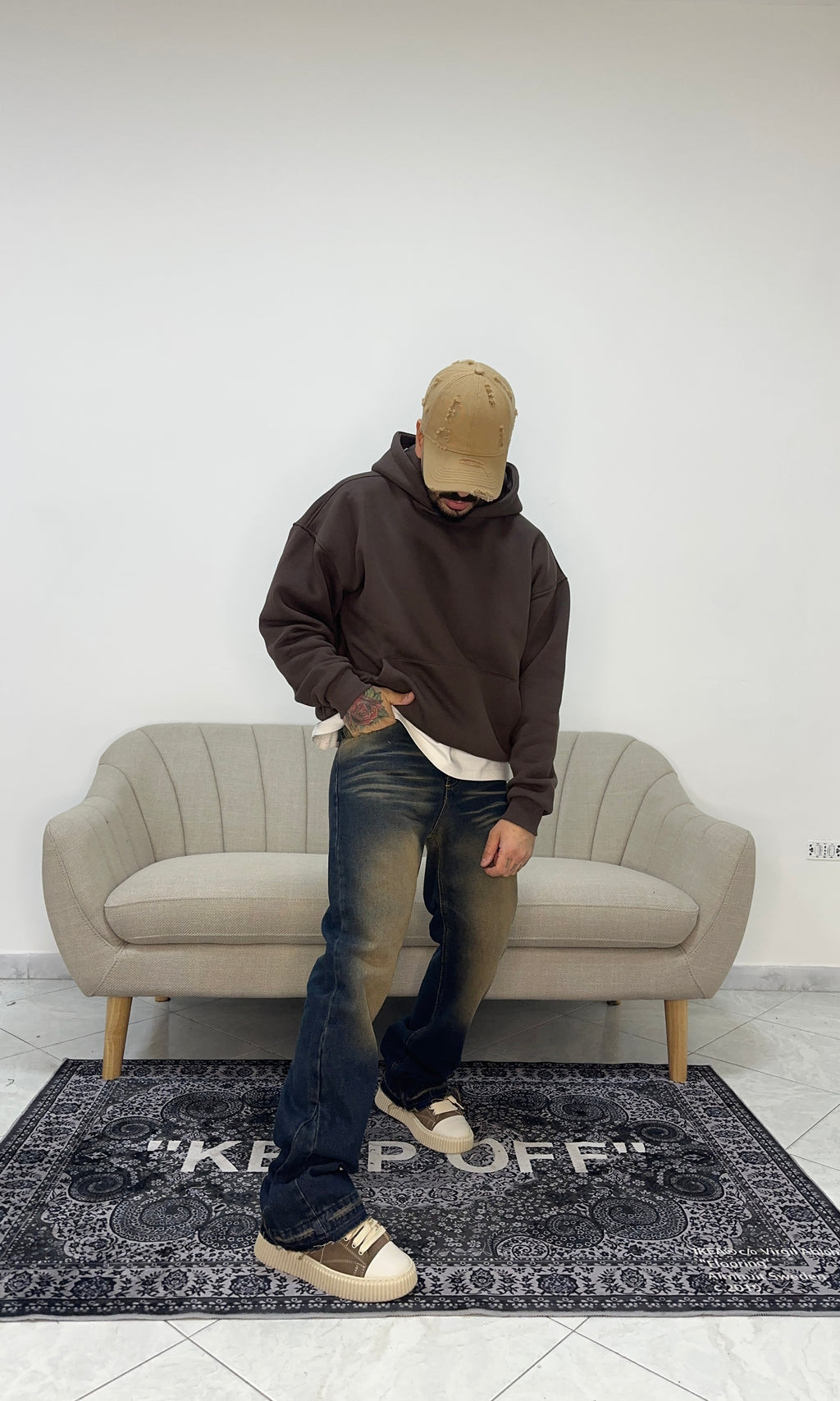 Denim flare dark blue Tiger