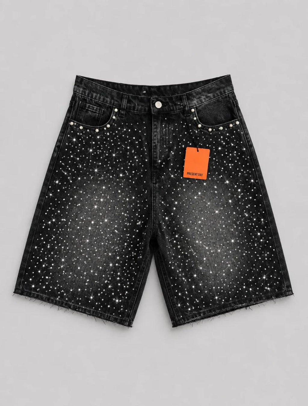Short Diamond pearl black Present