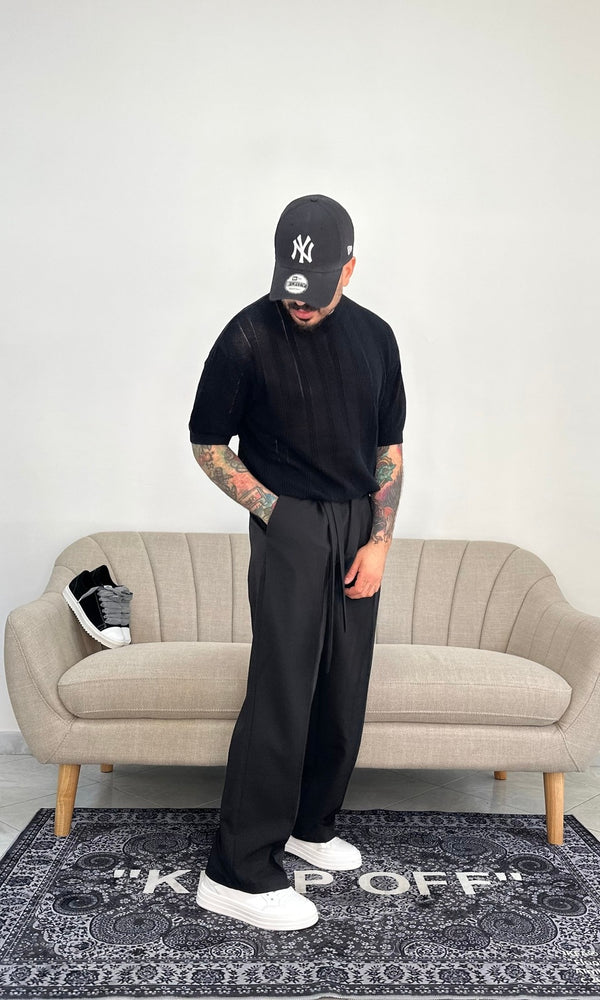 Girocollo crochet black