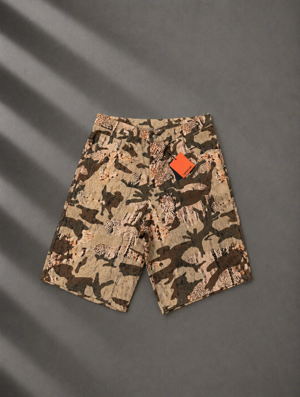Bermuda jorts camou piton present day