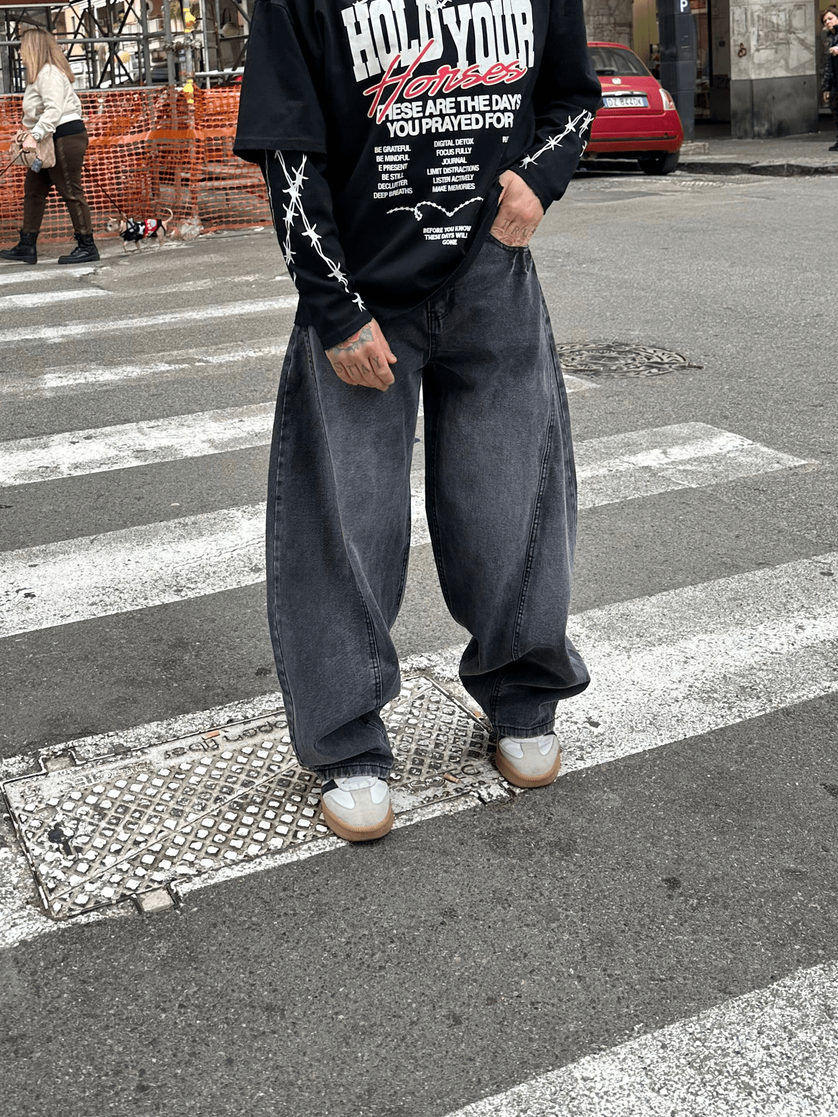 Denim baloon insert grey