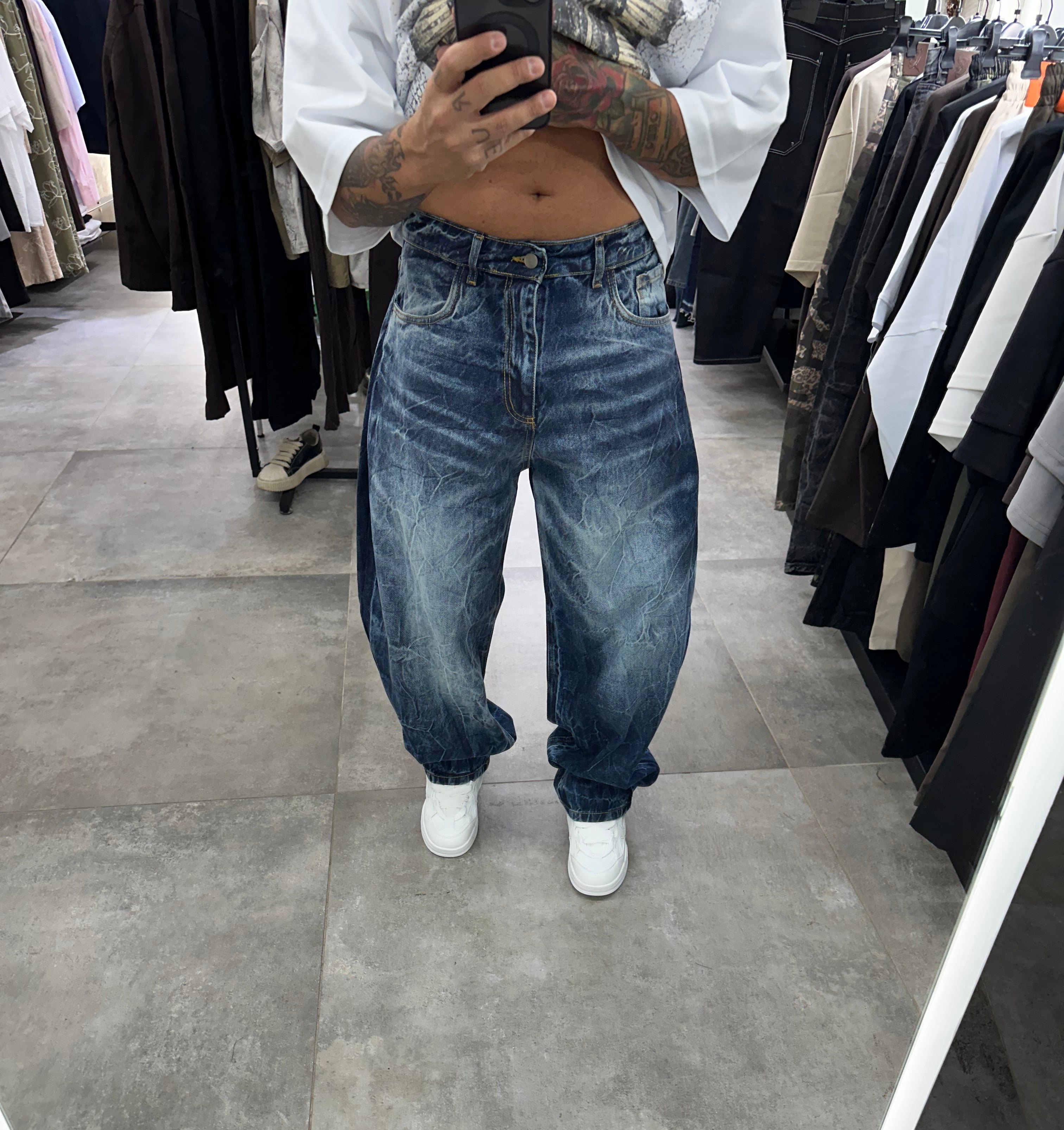 Denim baloon oyku blue present day