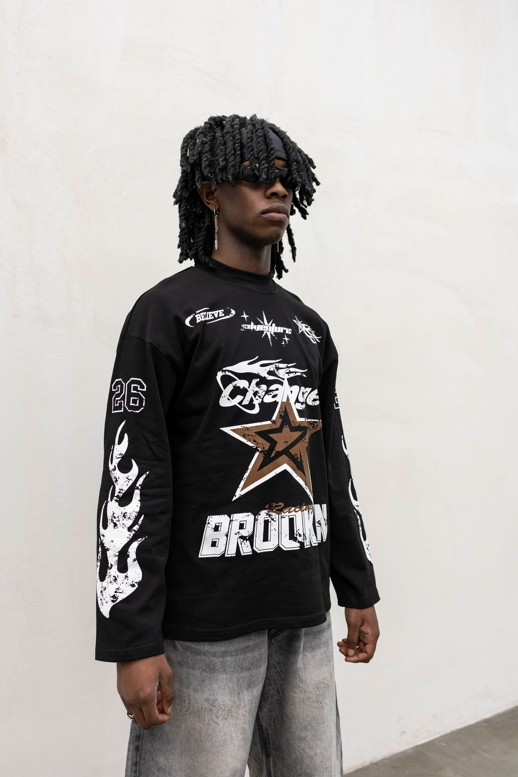 Long sleeve brooklin black present day