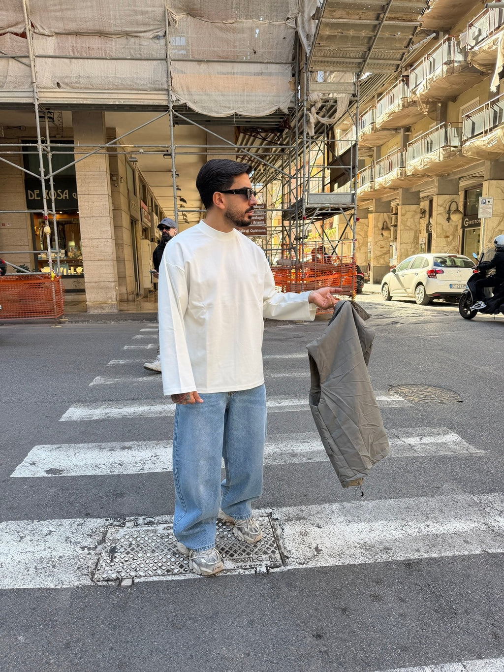 Long sleeve filo di Scozia white Tokyo couture