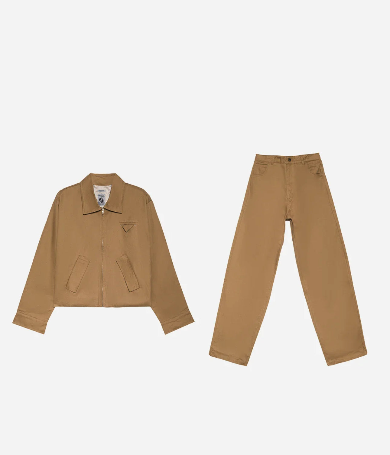 Coordinato bull pocket beige minimal