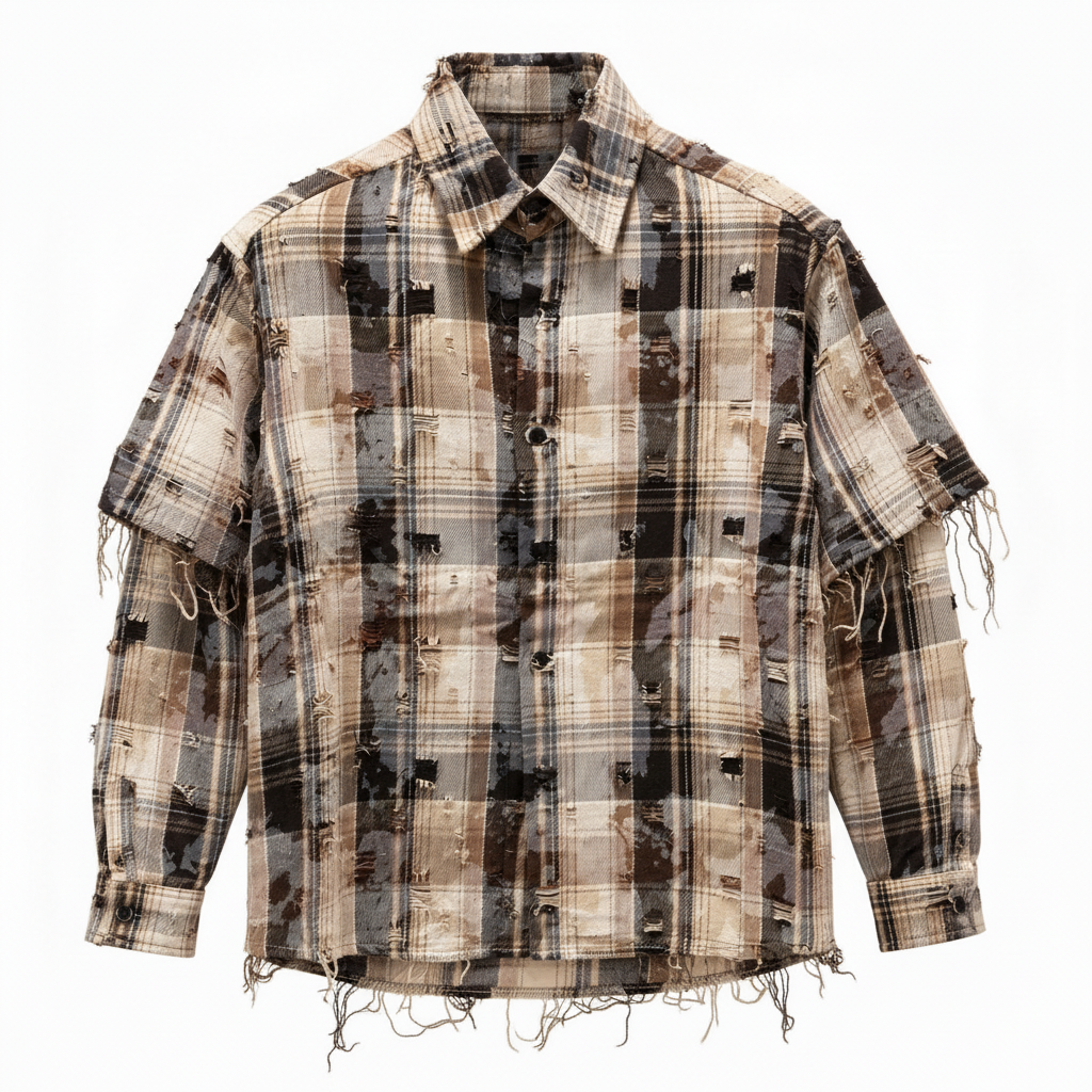 Camicia quadri double moro