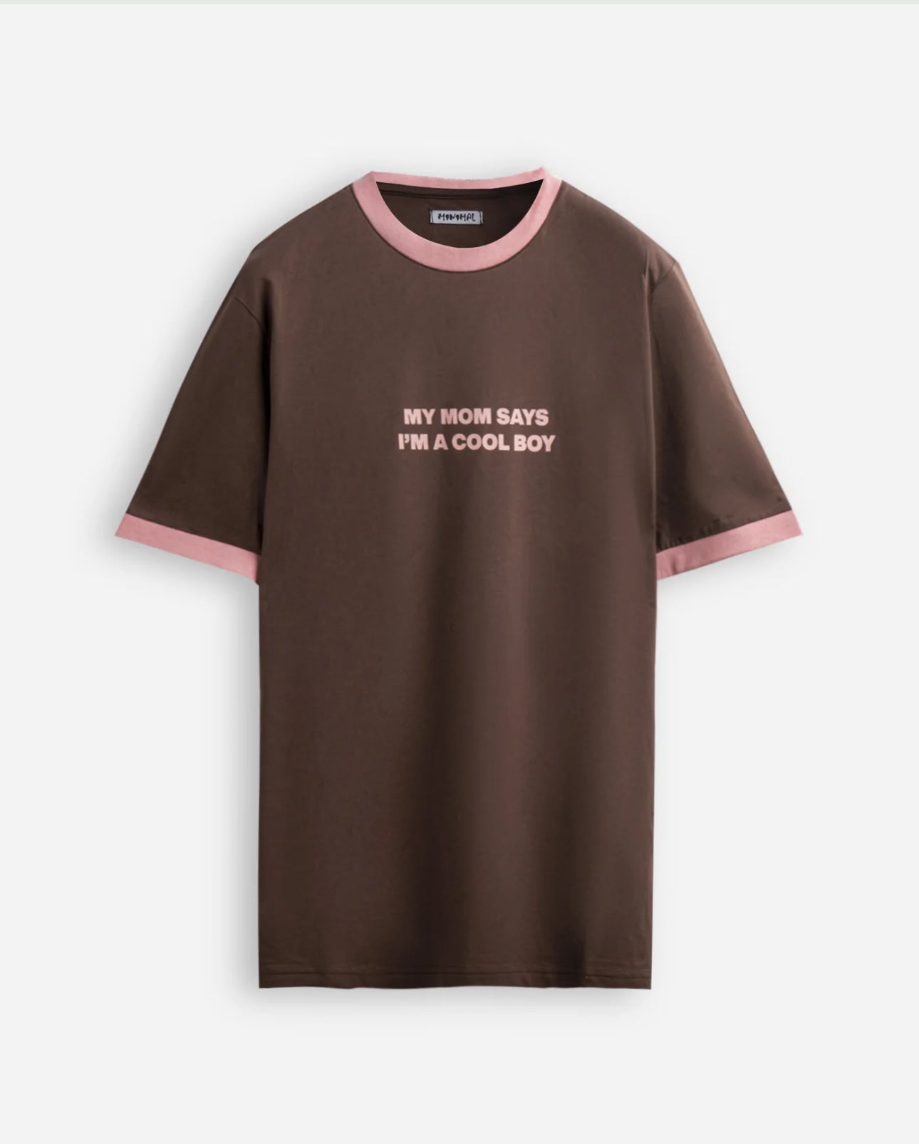 T-shirt 90,s brown/pink minimal