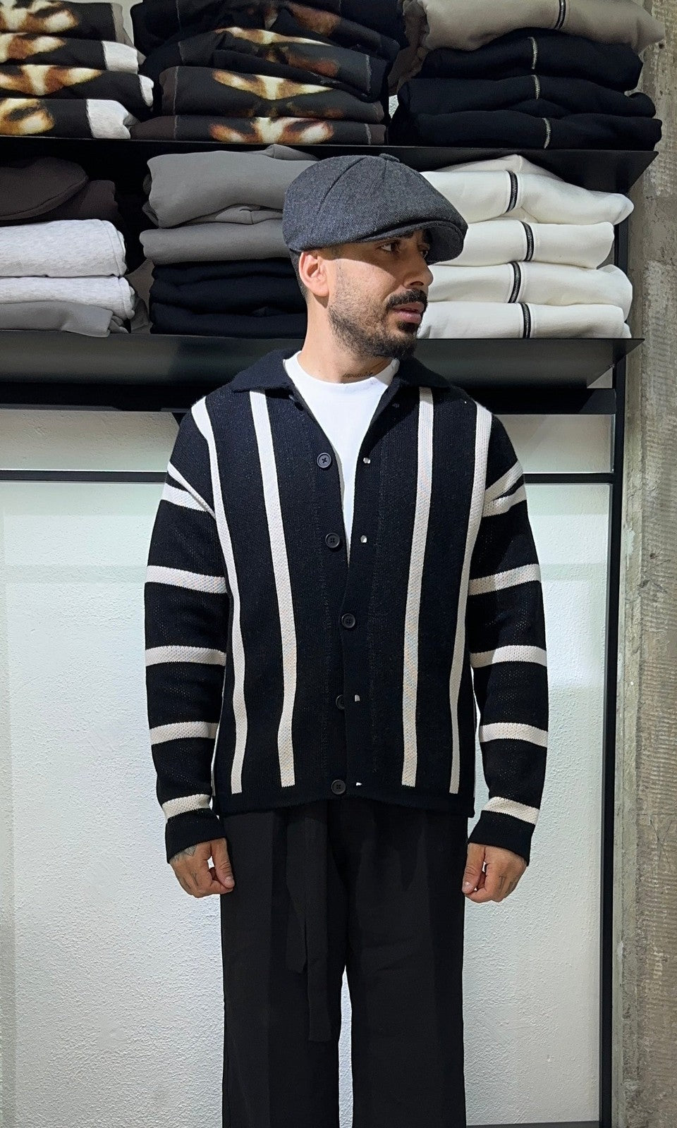 Cardigan plumb black