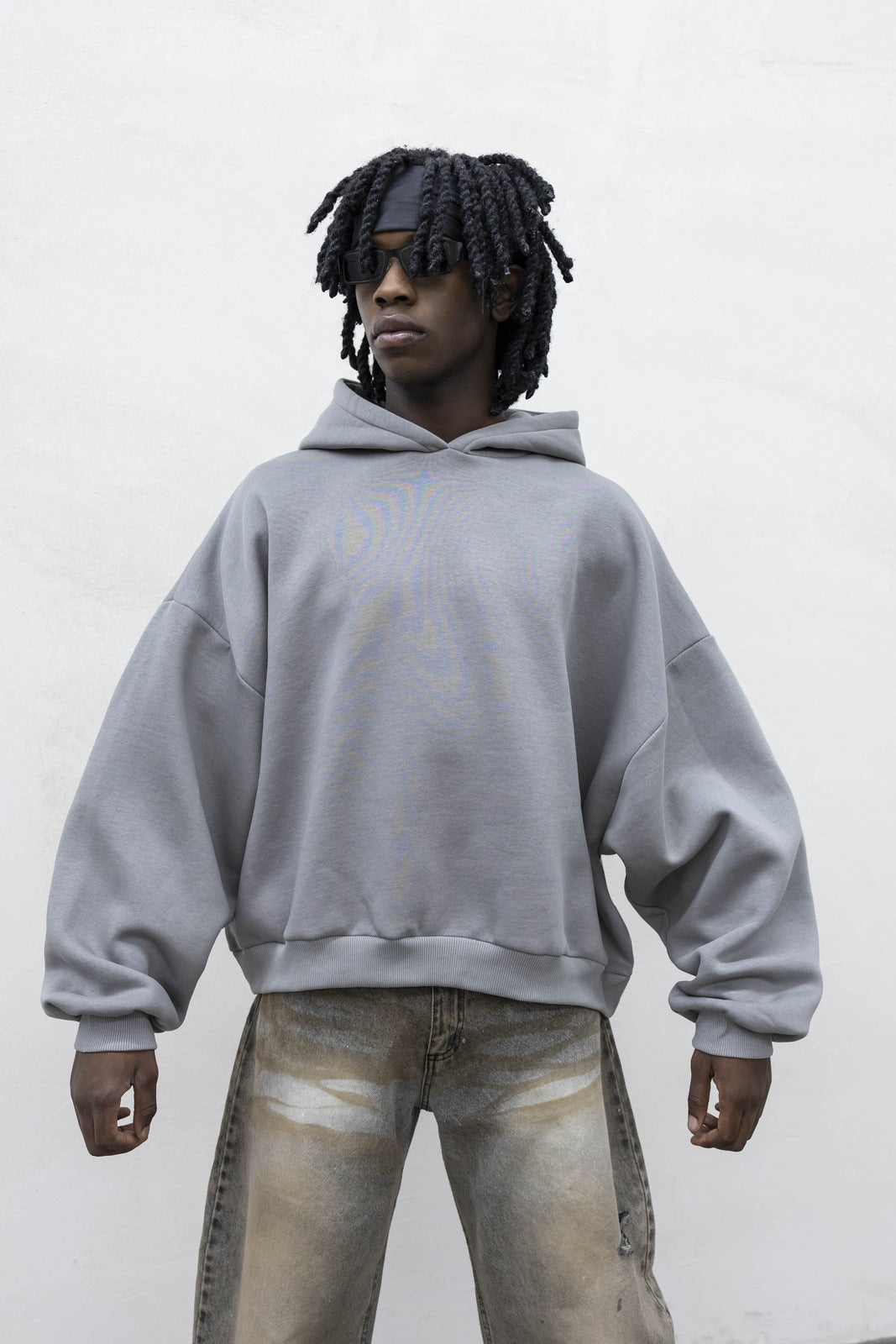 Hoodie japan cap. Grigio ferro present day