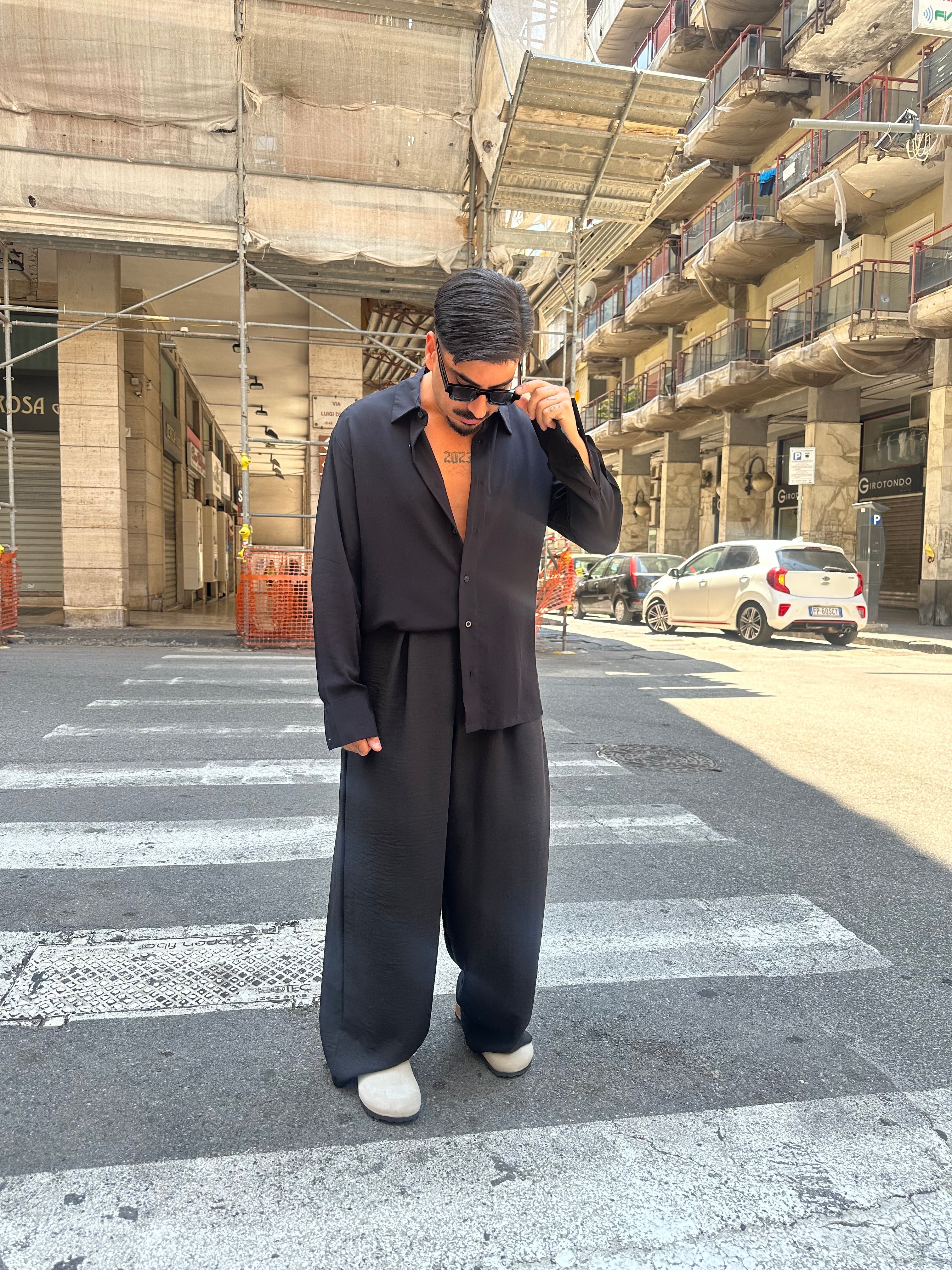 Pantaloni Lino Marrakech black Tokyo