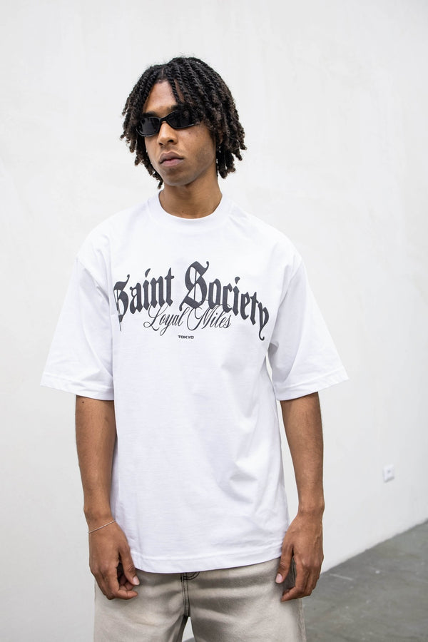 T-shirt saint society tokyo white