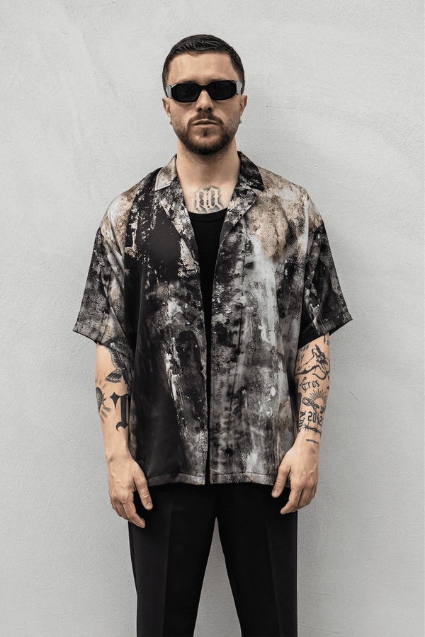 Camicia All over Presentday black