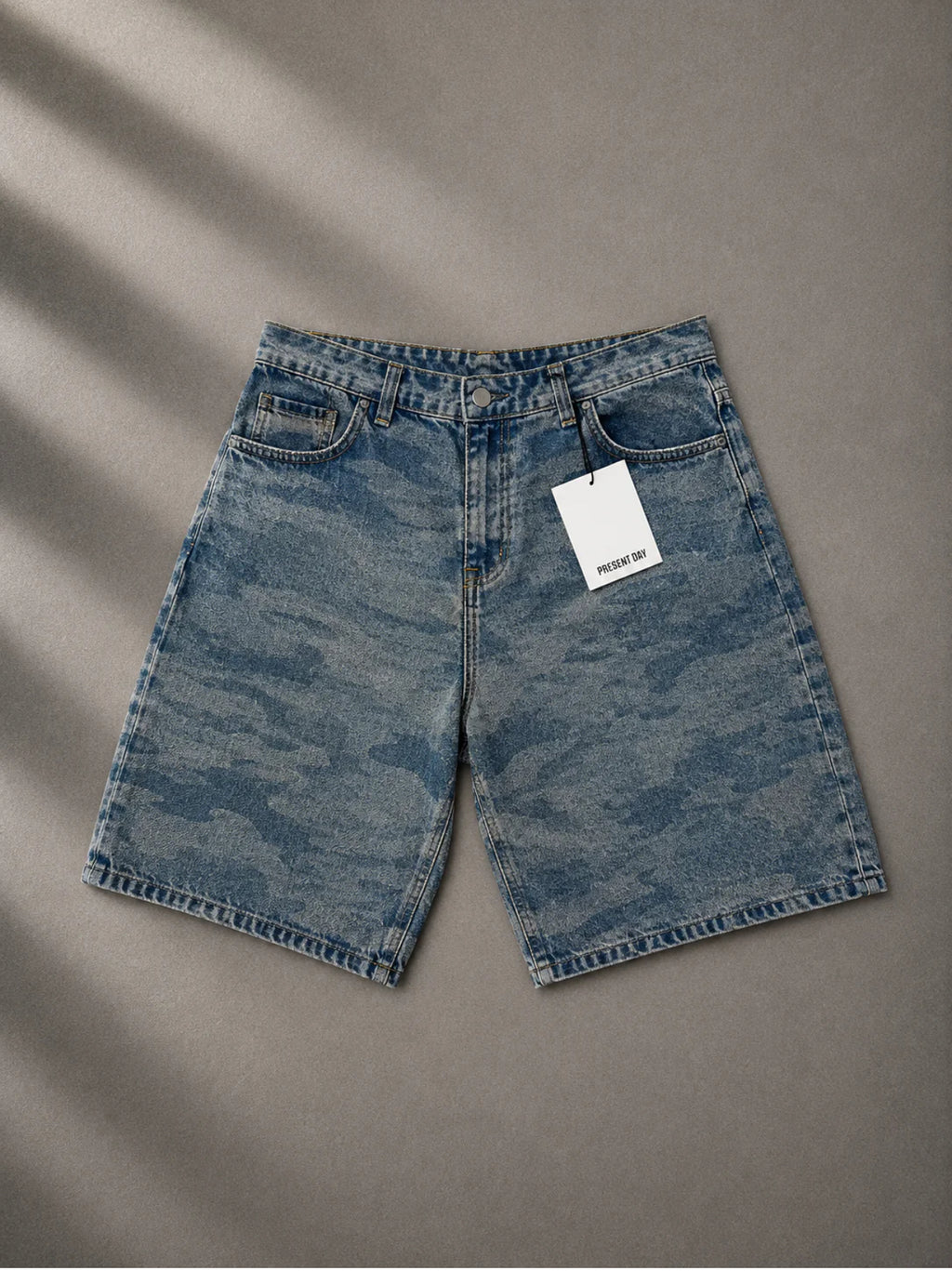 Denim Short camou blue present day