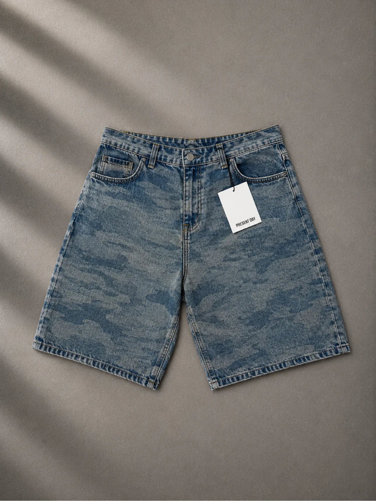 Denim Short camou blue present day