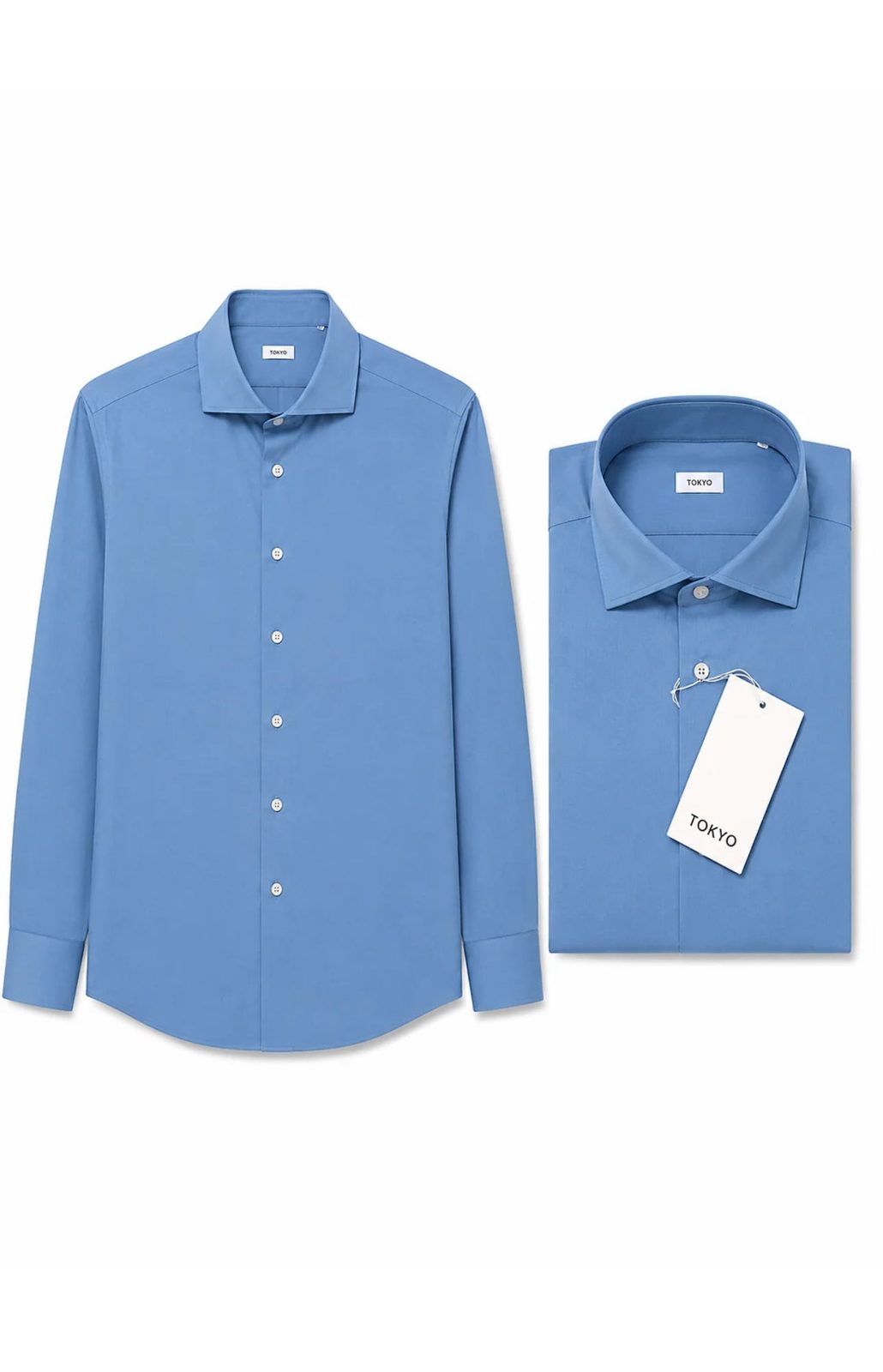 Camicia sartoriale azul Tokyo couture