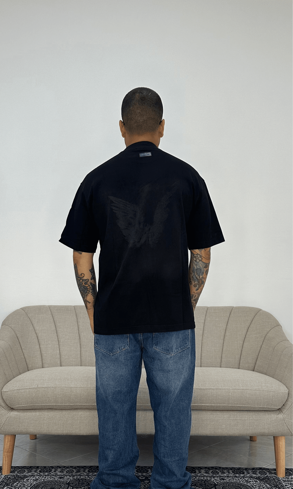T shirt asense wash black