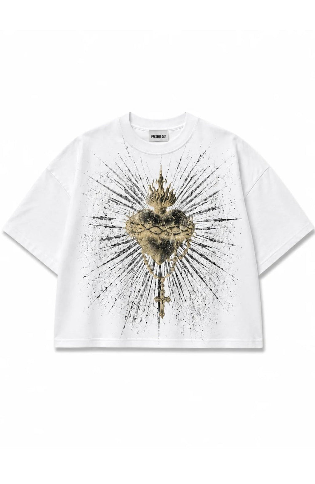 Tee Crop sacred white Present day