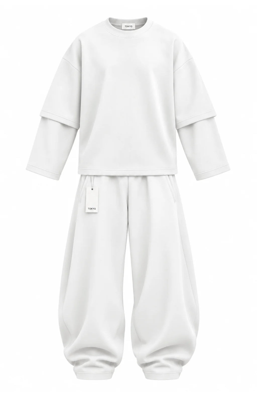 Tracksuit scuba white Tokyo couture