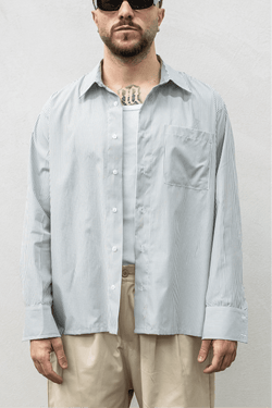 Camicia mille righe Tokyo green