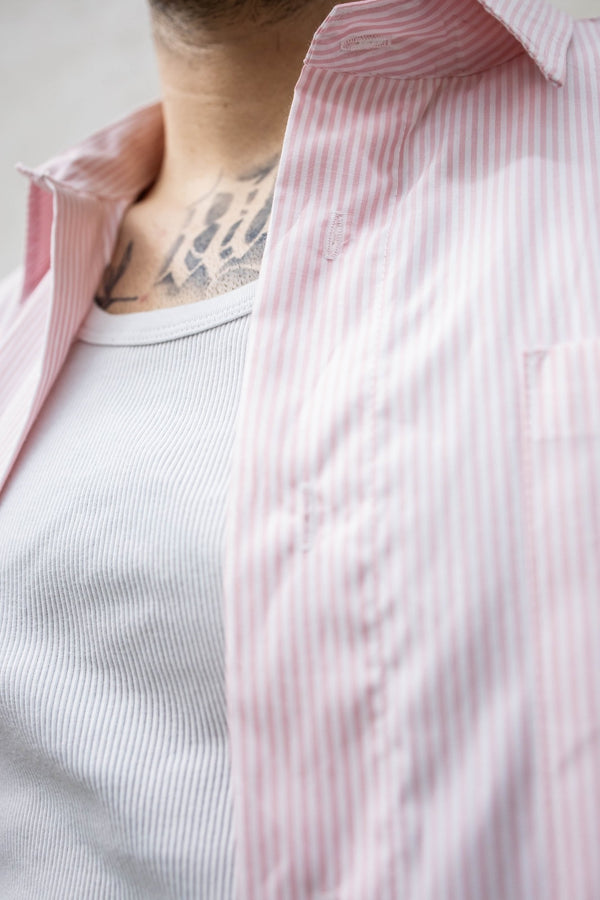 Camicia mille righe Tokyo pink