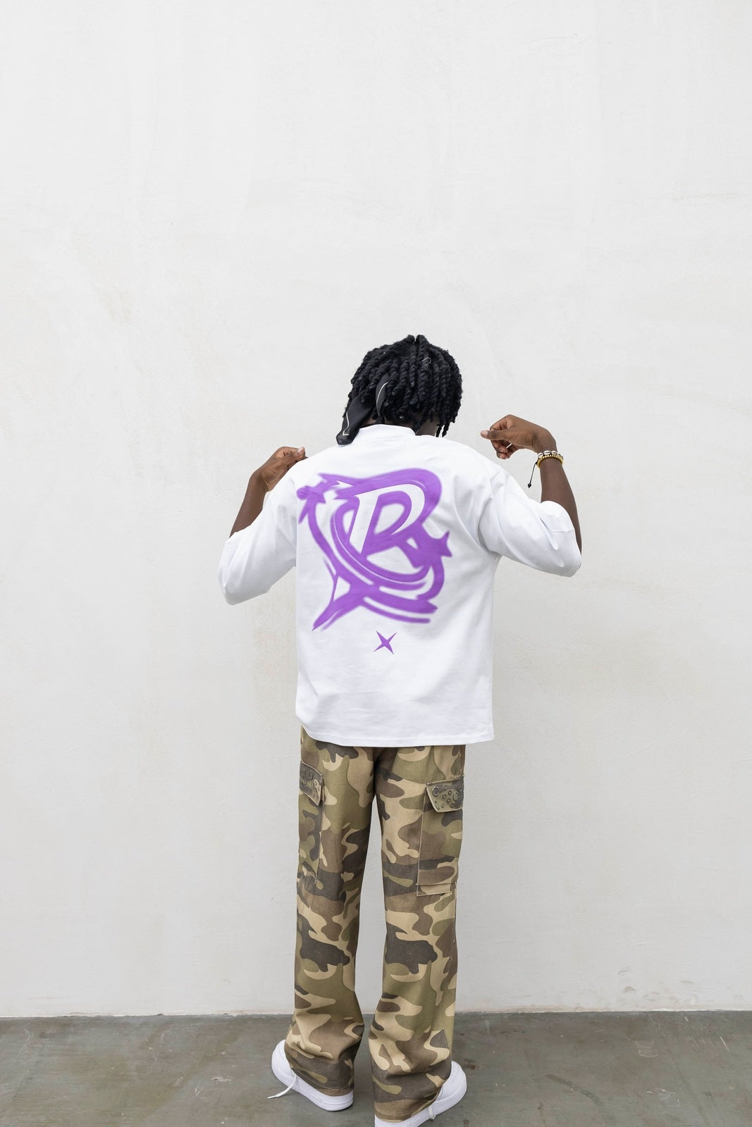 T-shirt p.star white Present day