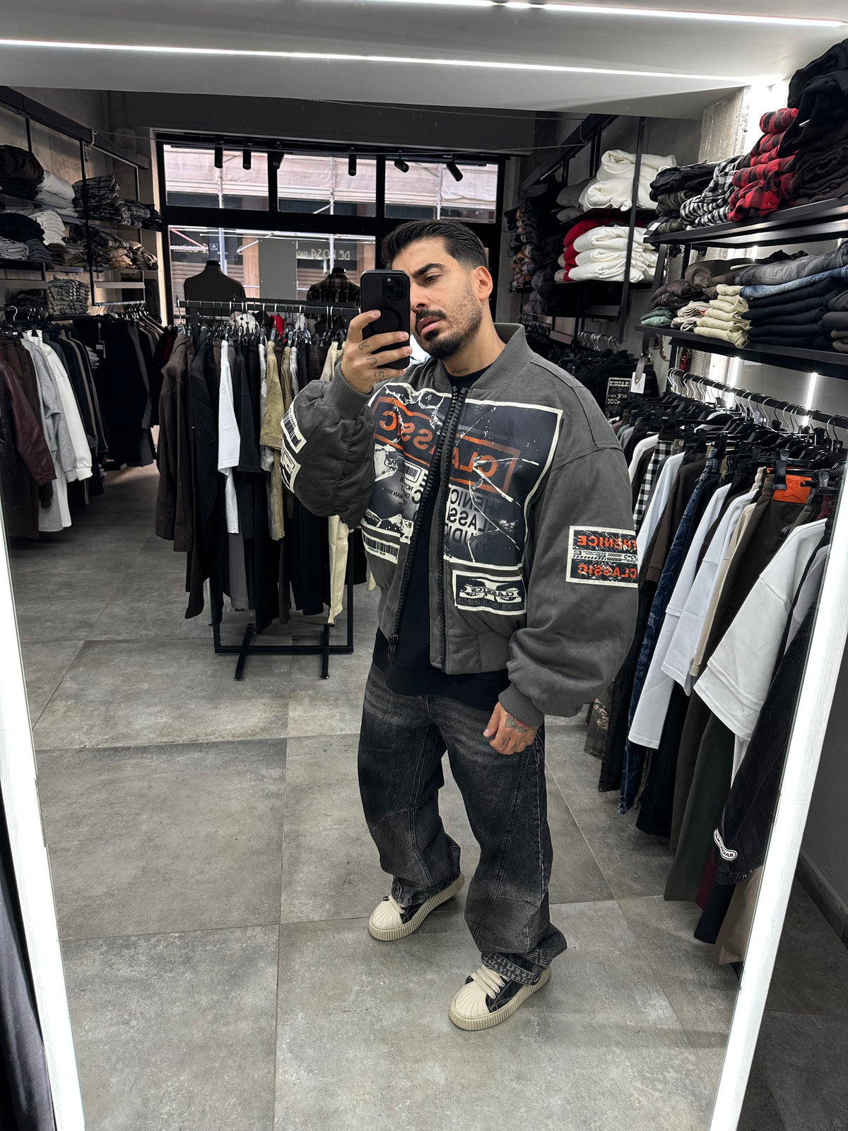 Denim baloon gray dirty