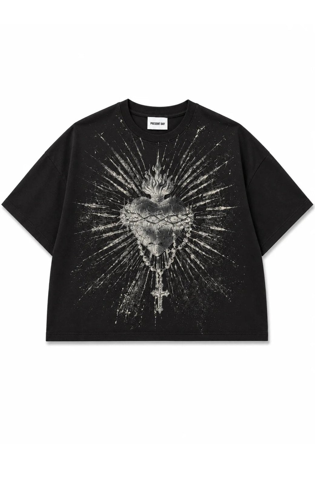 Tee Crop sacred black Present day