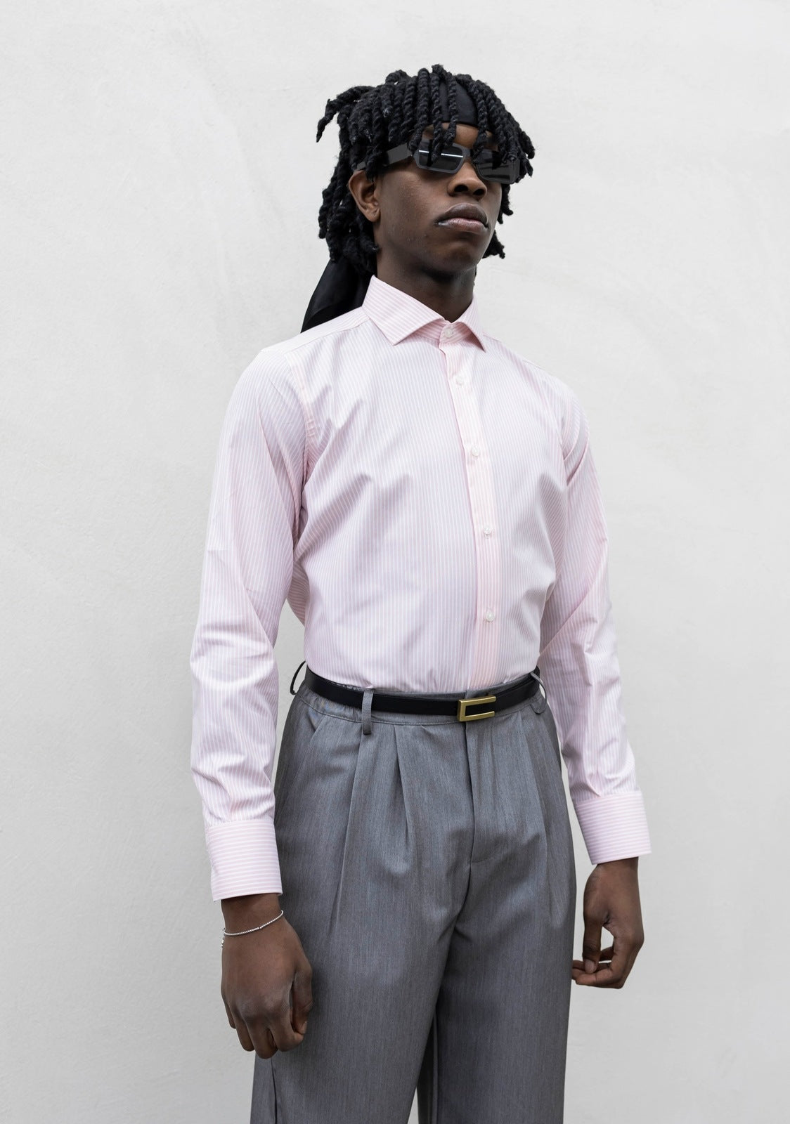 Camicia mille righe pink tokyo