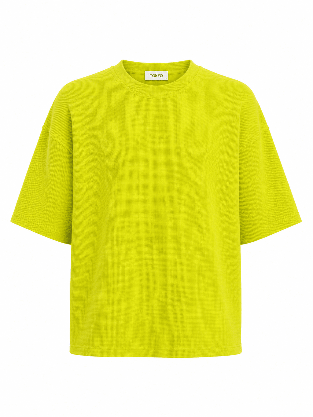 T-shirt waffle lime Tokyo couture