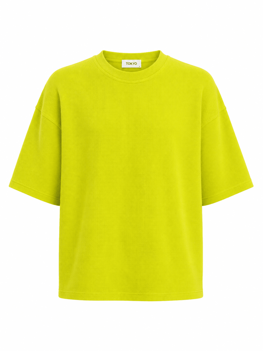 T-shirt waffle lime Tokyo couture