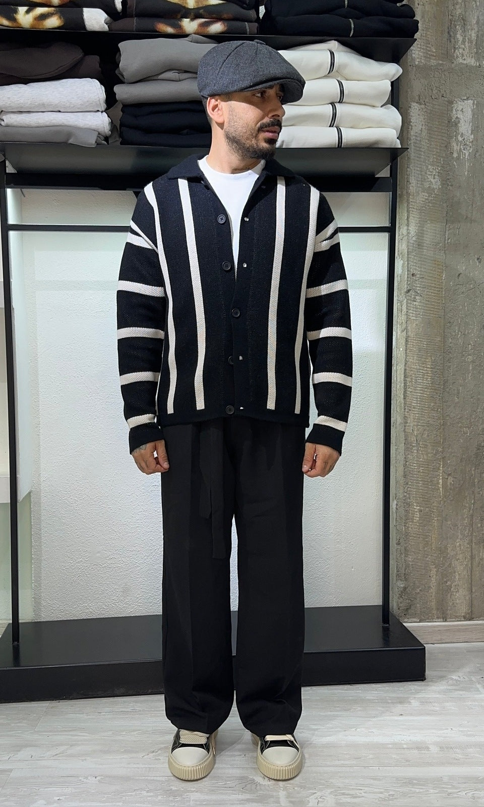 Cardigan plumb black