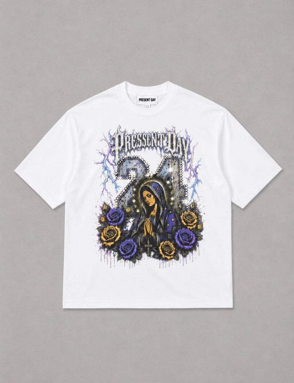 T-shirt santa madre Diamond white Present day