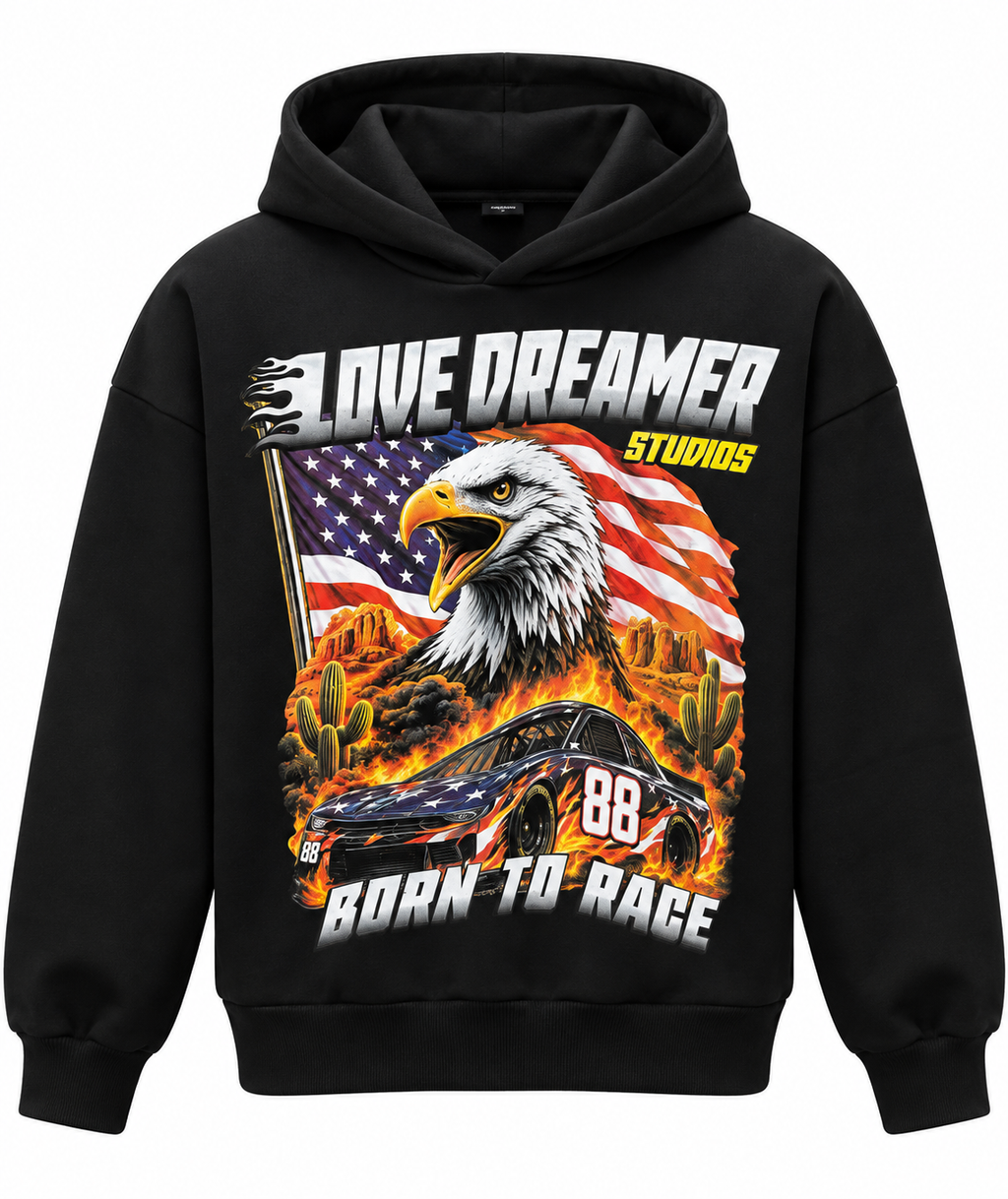 Hoodie America black