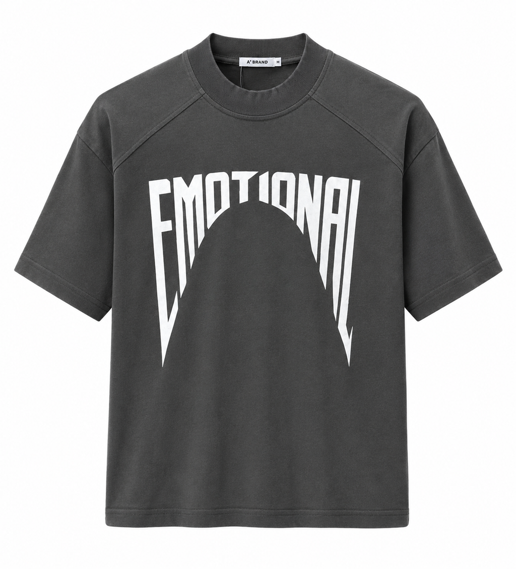 T-shirt emotional Grey