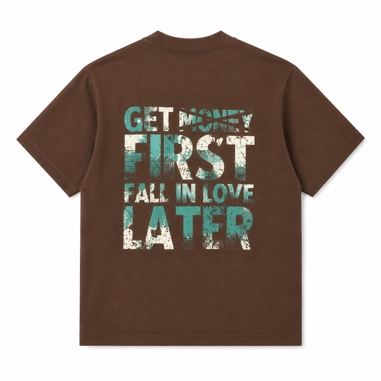 T-shirt premium money brown