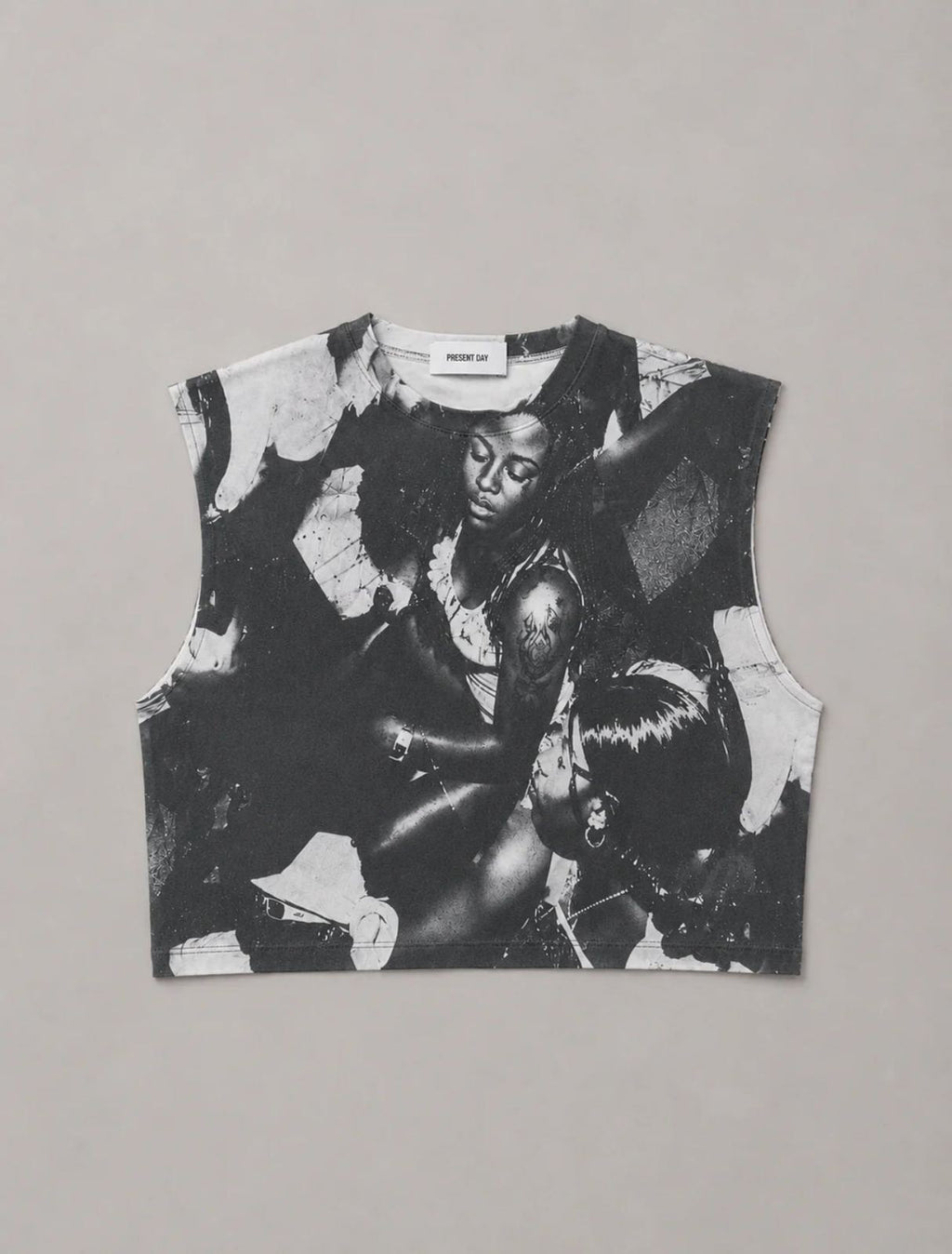 Canotta print black Present
