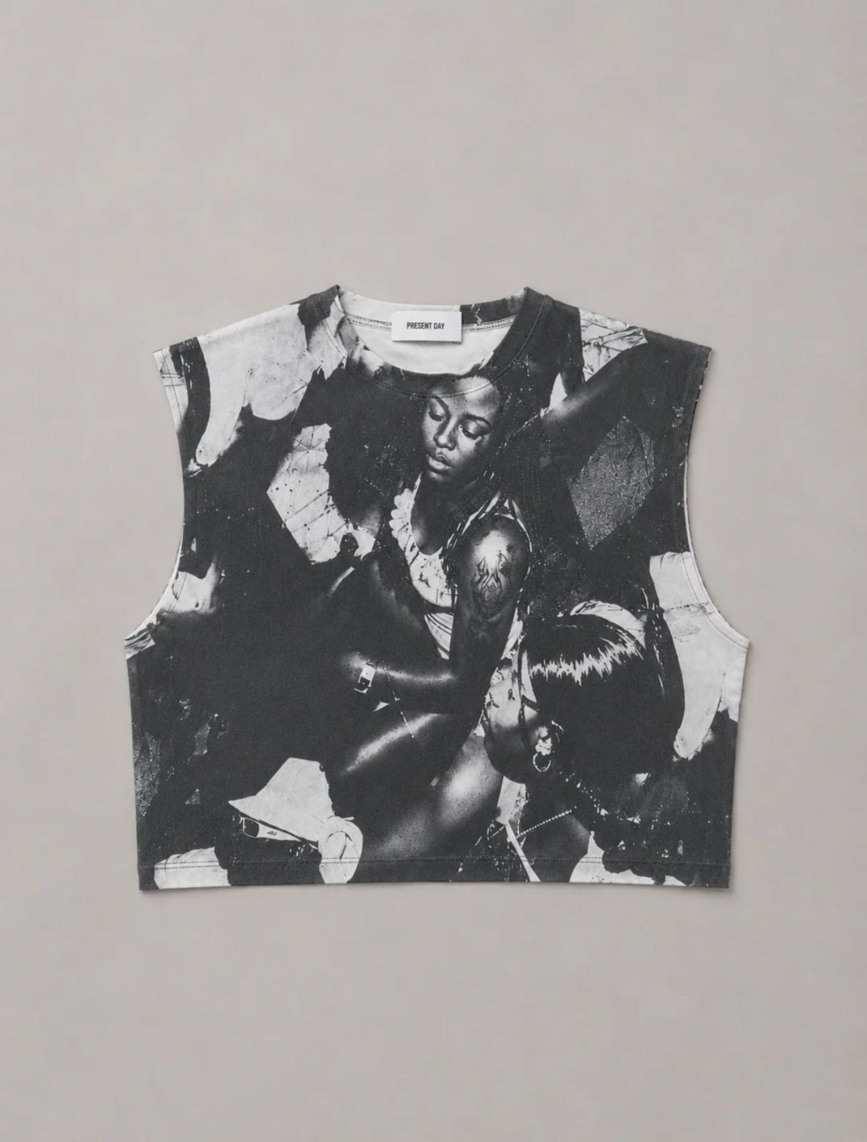Canotta print black Present