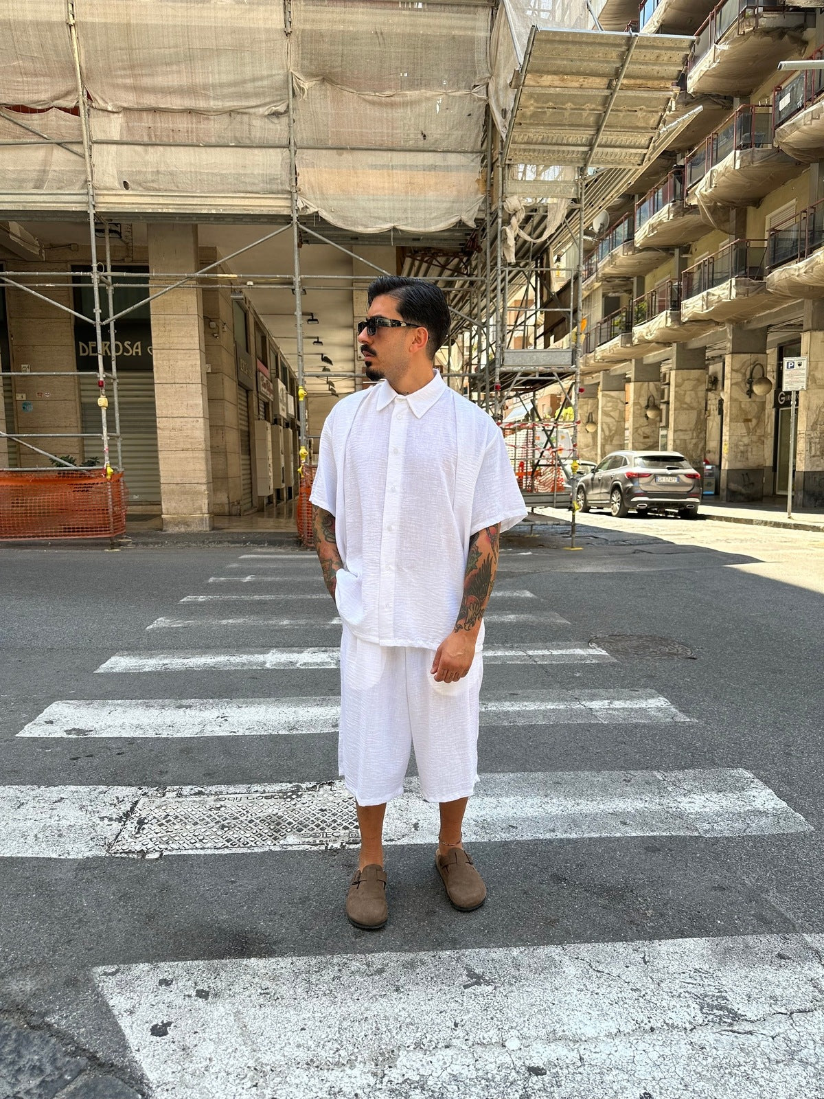 Coordinato lino Melbourne white Tokyo