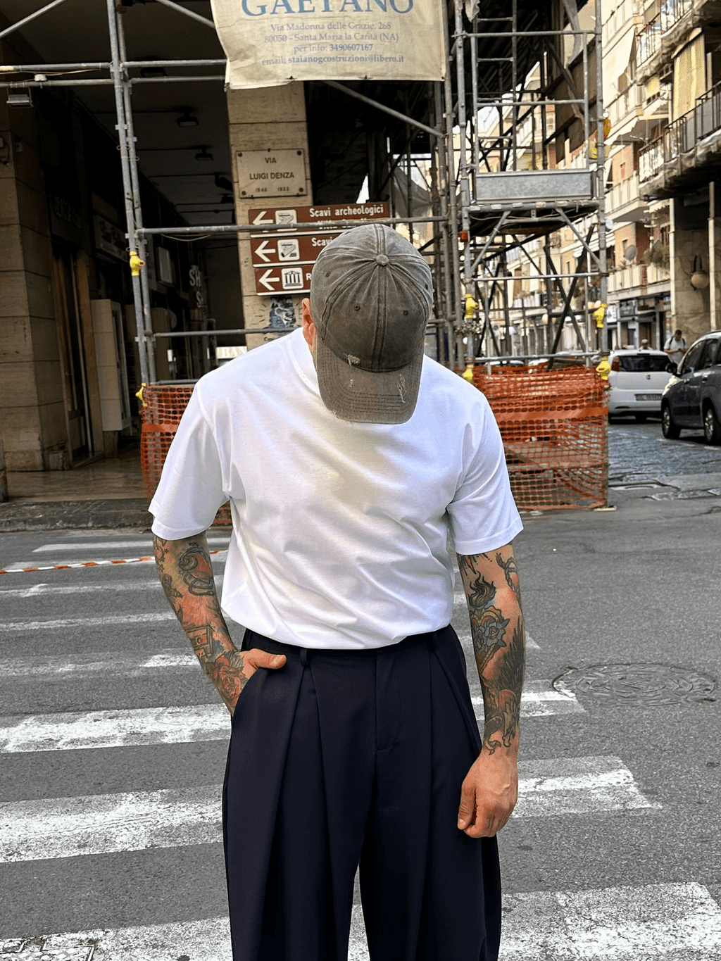 T-shirt filo di scozia white tokyo