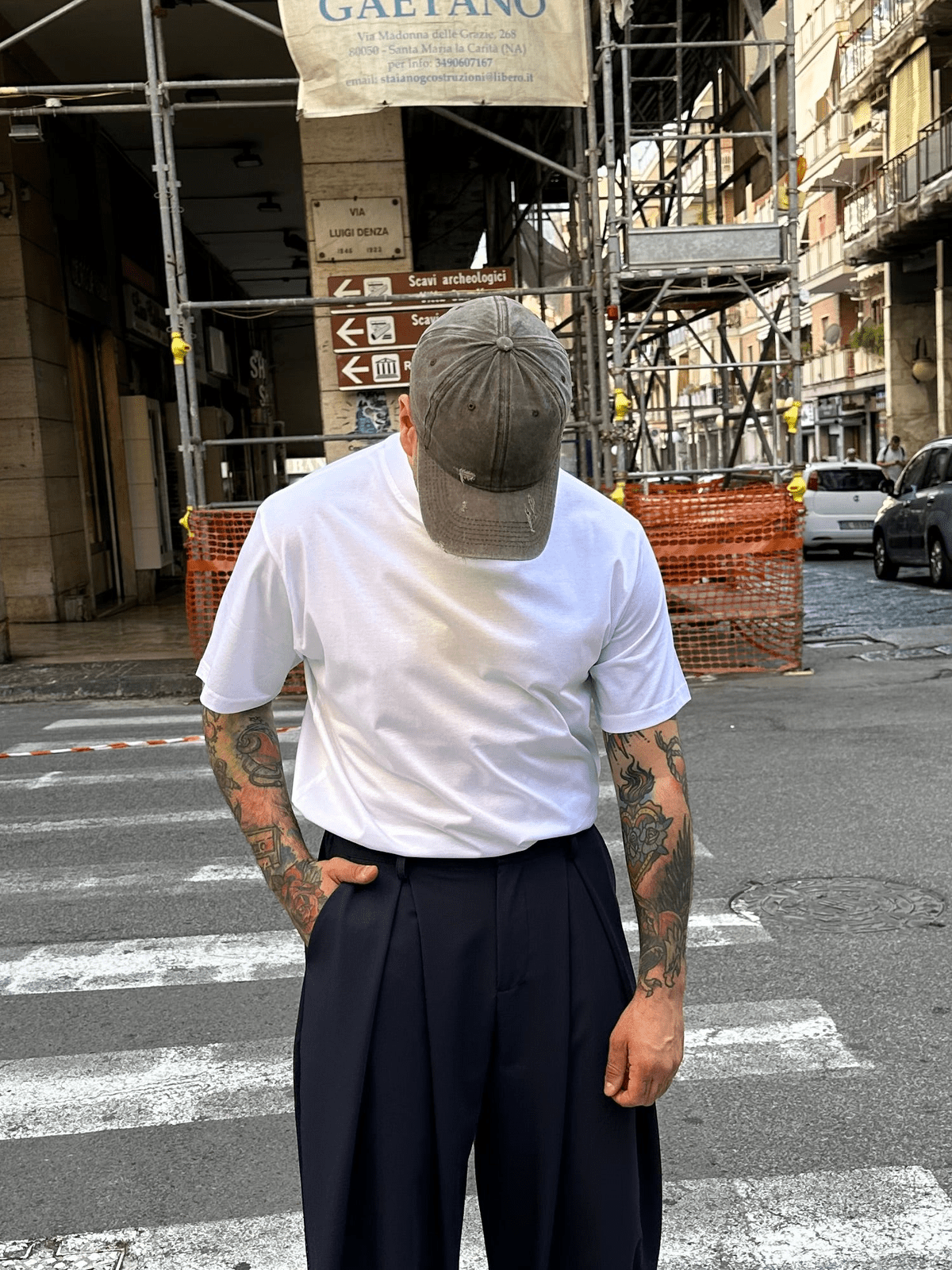 T-shirt filo di scozia white tokyo